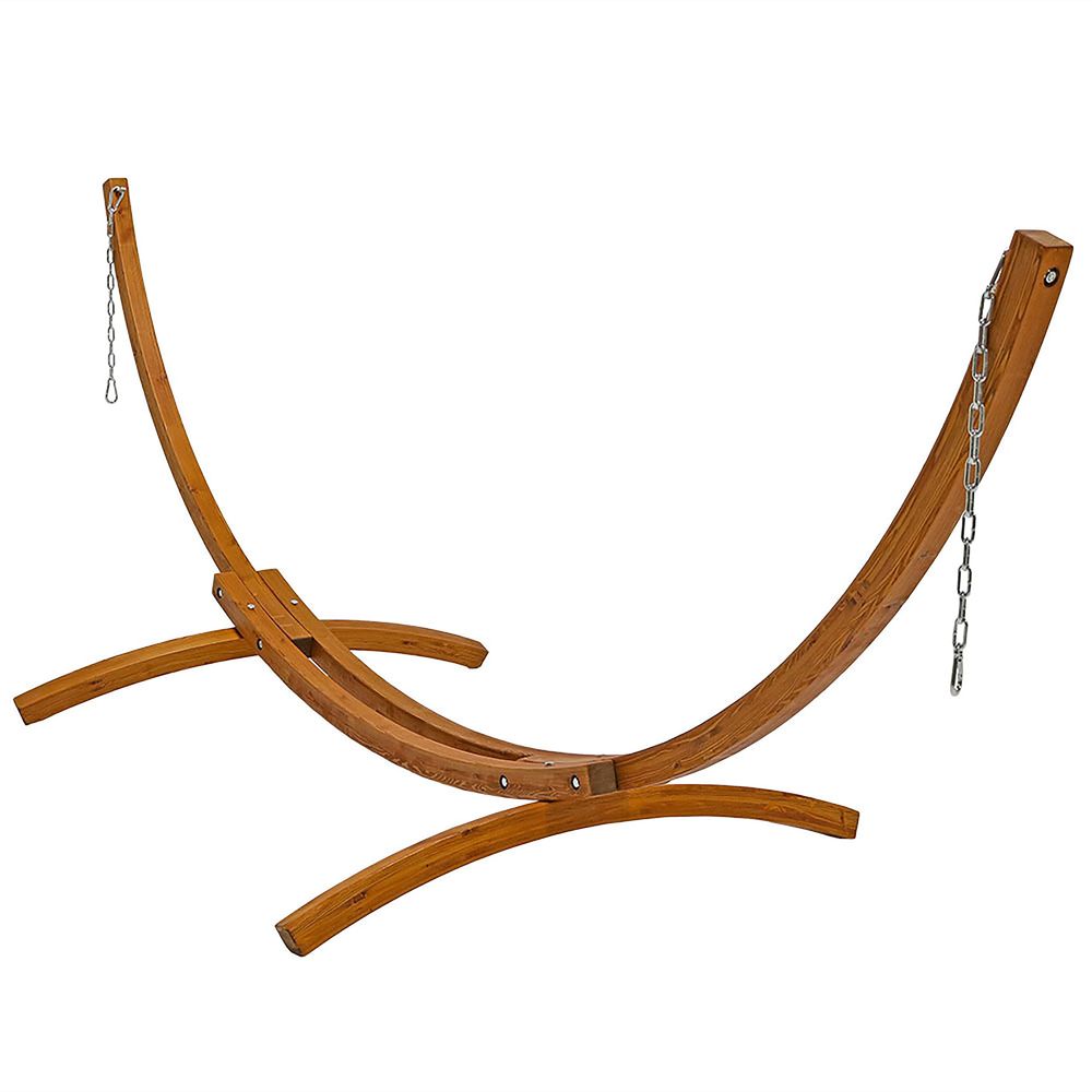 Hammock With Stand - Curved Wood Hammock Stand Only 2Person