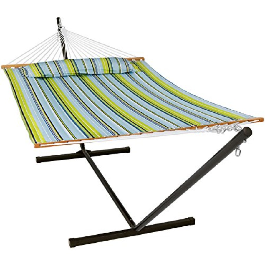 Hammock With Stand - Quilted Double Hammock with Stand for