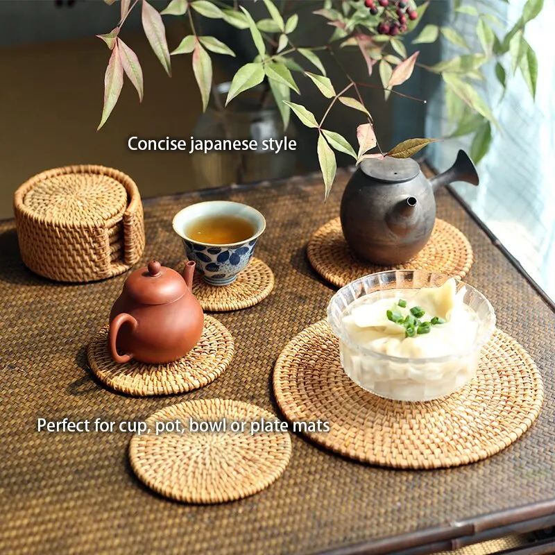 6Pcs Drink Coasters Set For Ku - Bistro Table Set 评论和价格