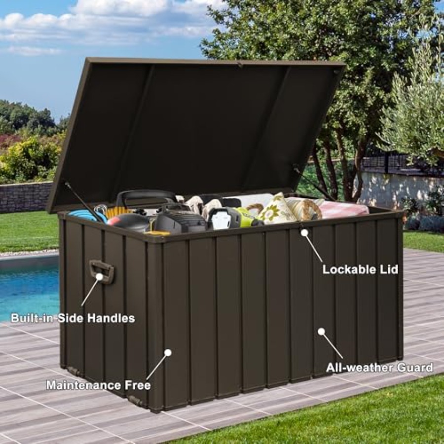 160 Gallon Deck Box Outdoor St - Outdoor Furniture With Storage 评论和价格
