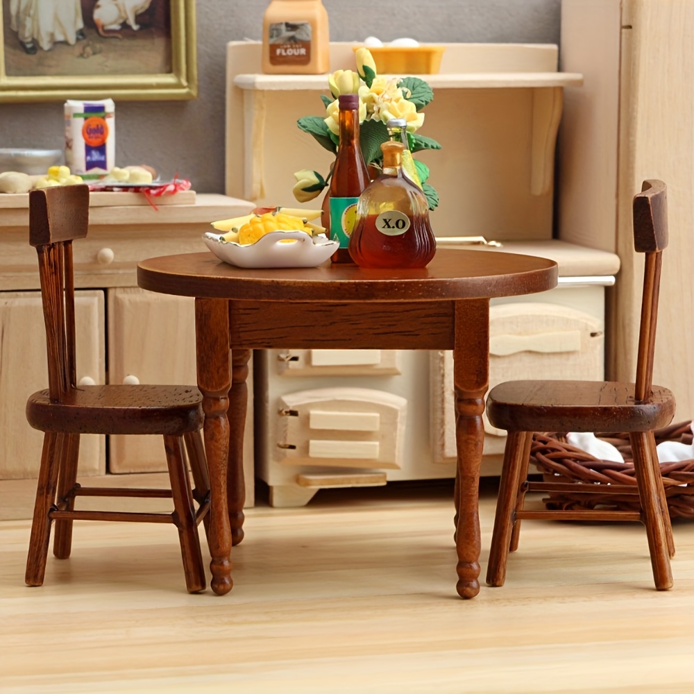 Wooden Round Tables and Chairs - Bistro Table Set 评论和价格