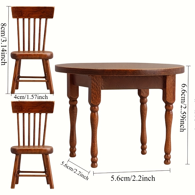 Wooden Round Tables and Chairs - Bistro Table Set 评论和价格