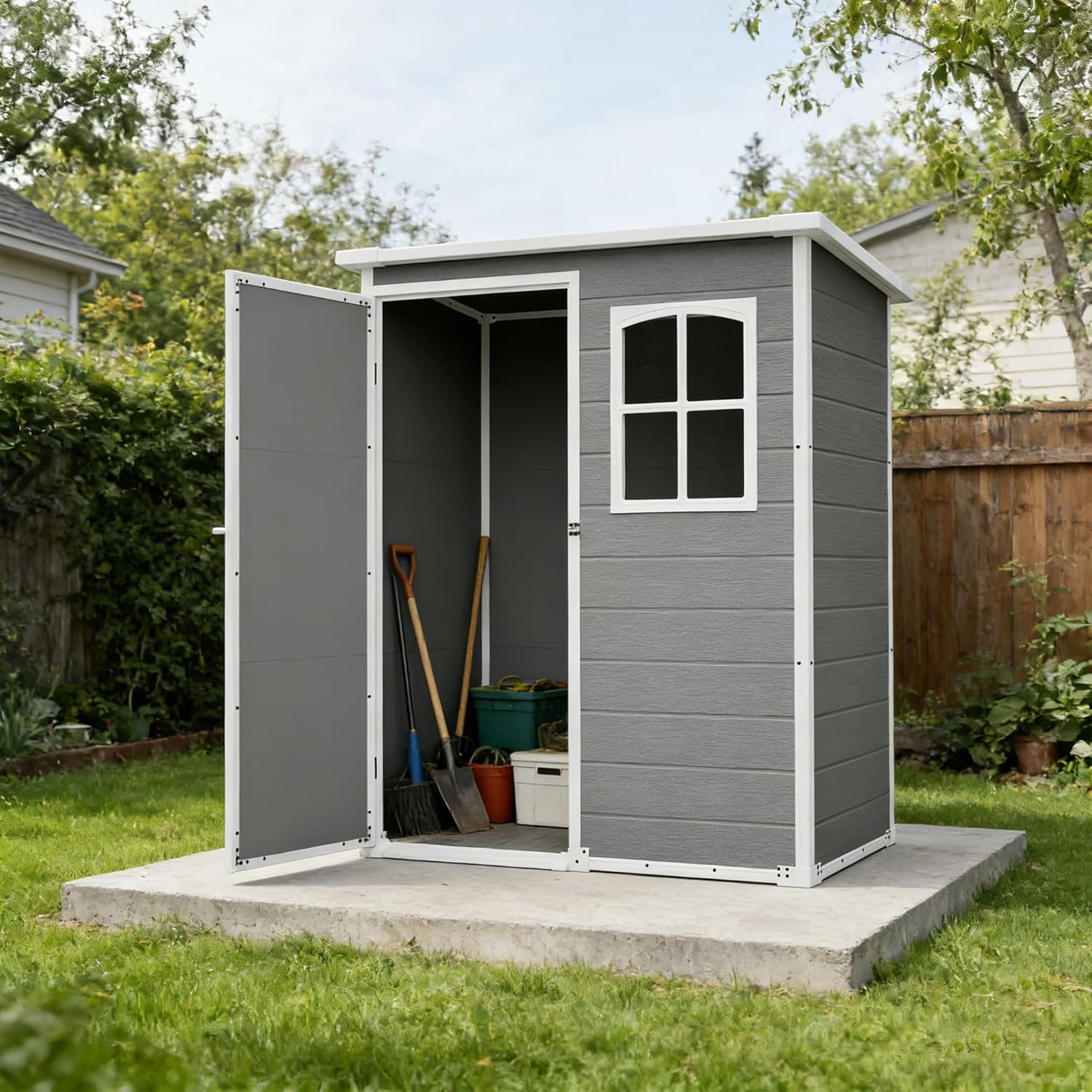 Resin Outdoor Storage Shed Kit - Outdoor Furniture With Storage 评论和价格