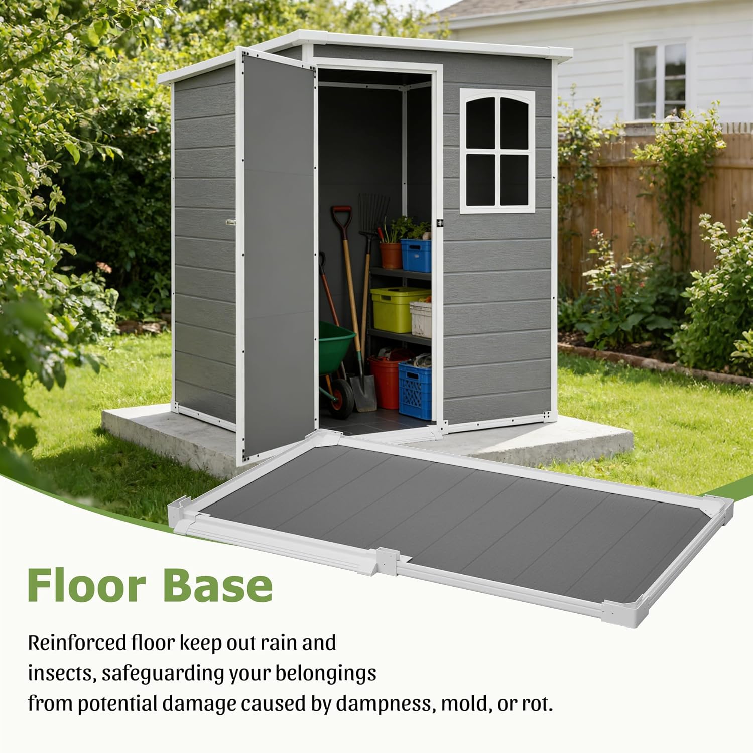Resin Outdoor Storage Shed Kit - Outdoor Furniture With Storage 评论和价格