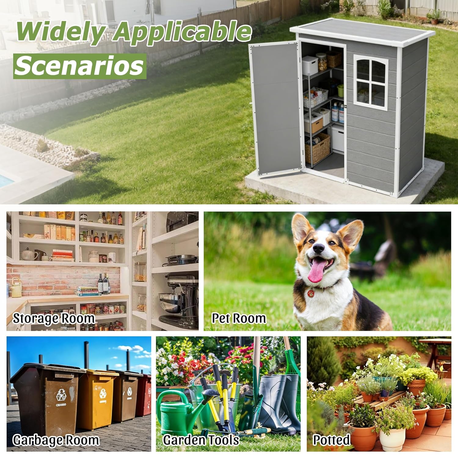 Resin Outdoor Storage Shed Kit - Outdoor Furniture With Storage 评论和价格