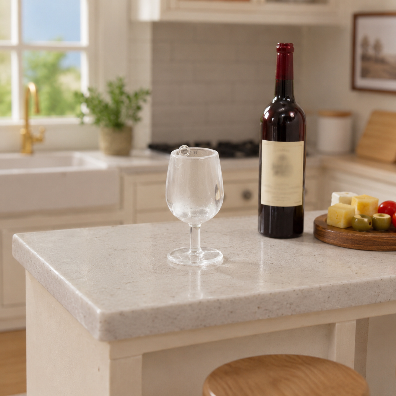4 pcs /1 set Miniature transpa - Bistro Table Set 评论和价格
