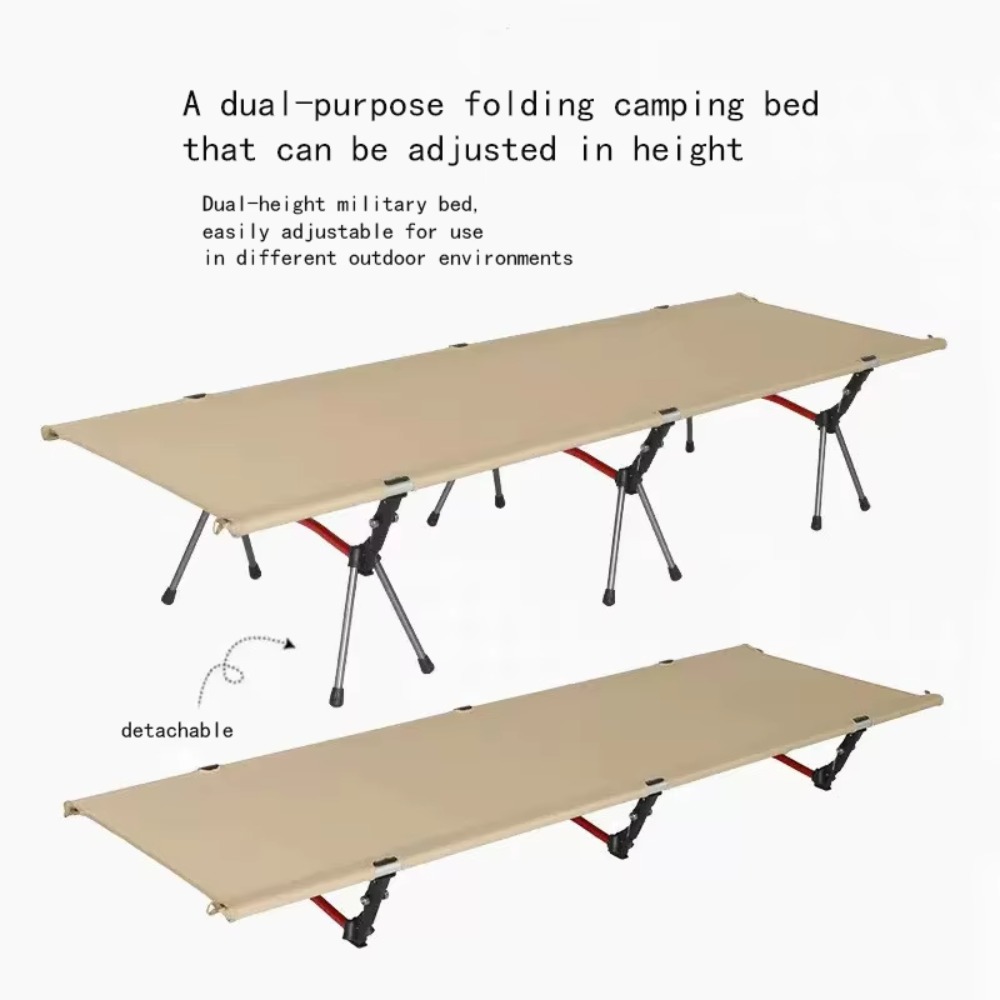 Folding Camping Cot with Stora - Outdoor Furniture With Storage 评论和价格