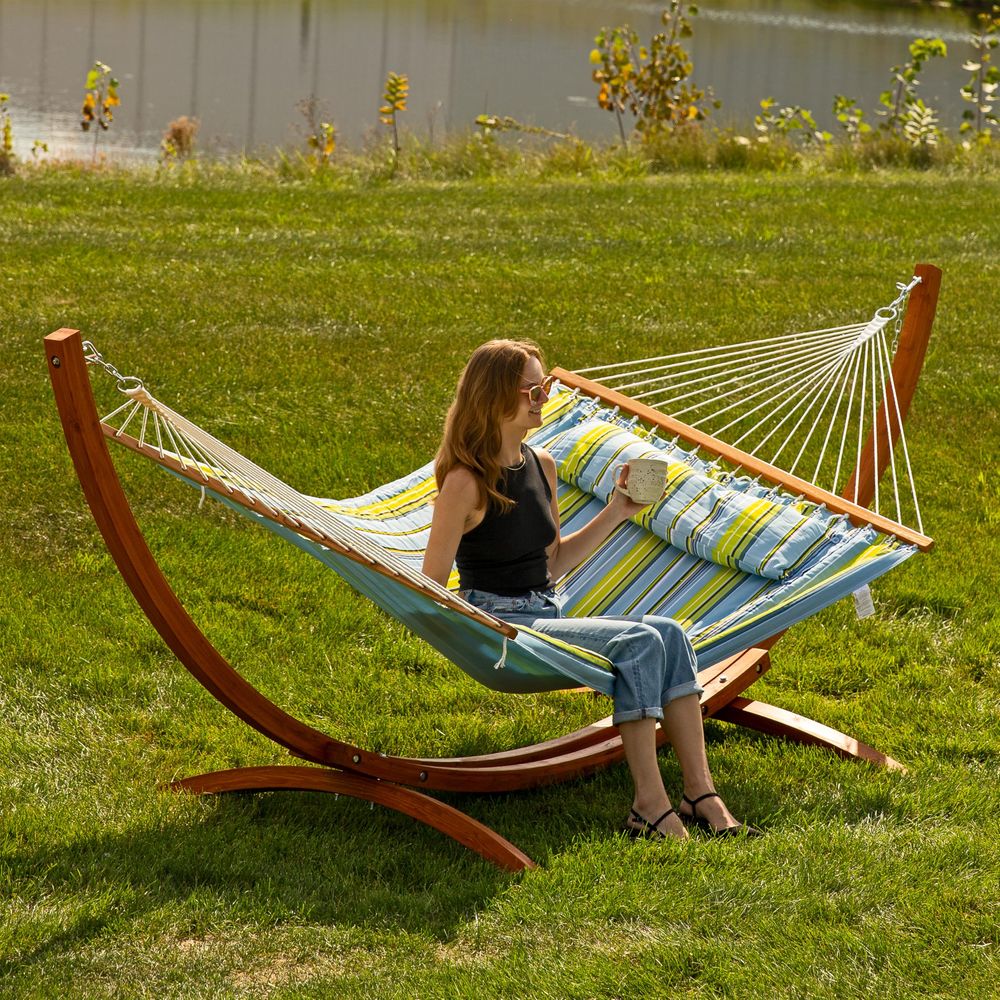 Curved Wood Hammock Stand Only - Hammock With Stand 评论和价格
