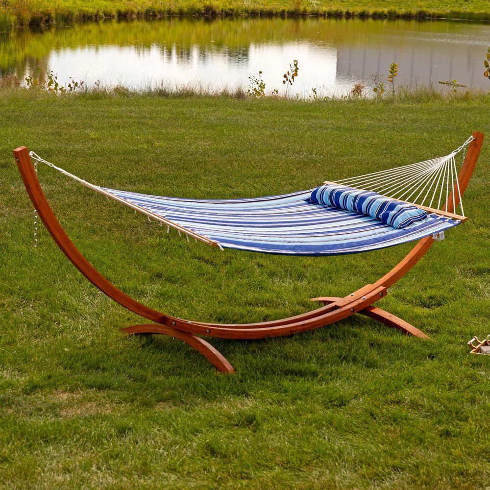 Curved Wood Hammock Stand Only - Hammock With Stand 评论和价格