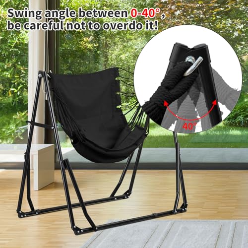 Black 2-In-1 Hammock Swing Wit - Hammock With Stand 评论和价格