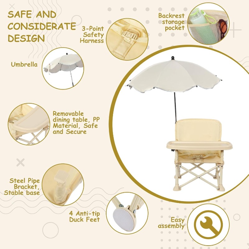 Baby Outdoor Beach Chair with  - Bistro Table Set 评论和价格