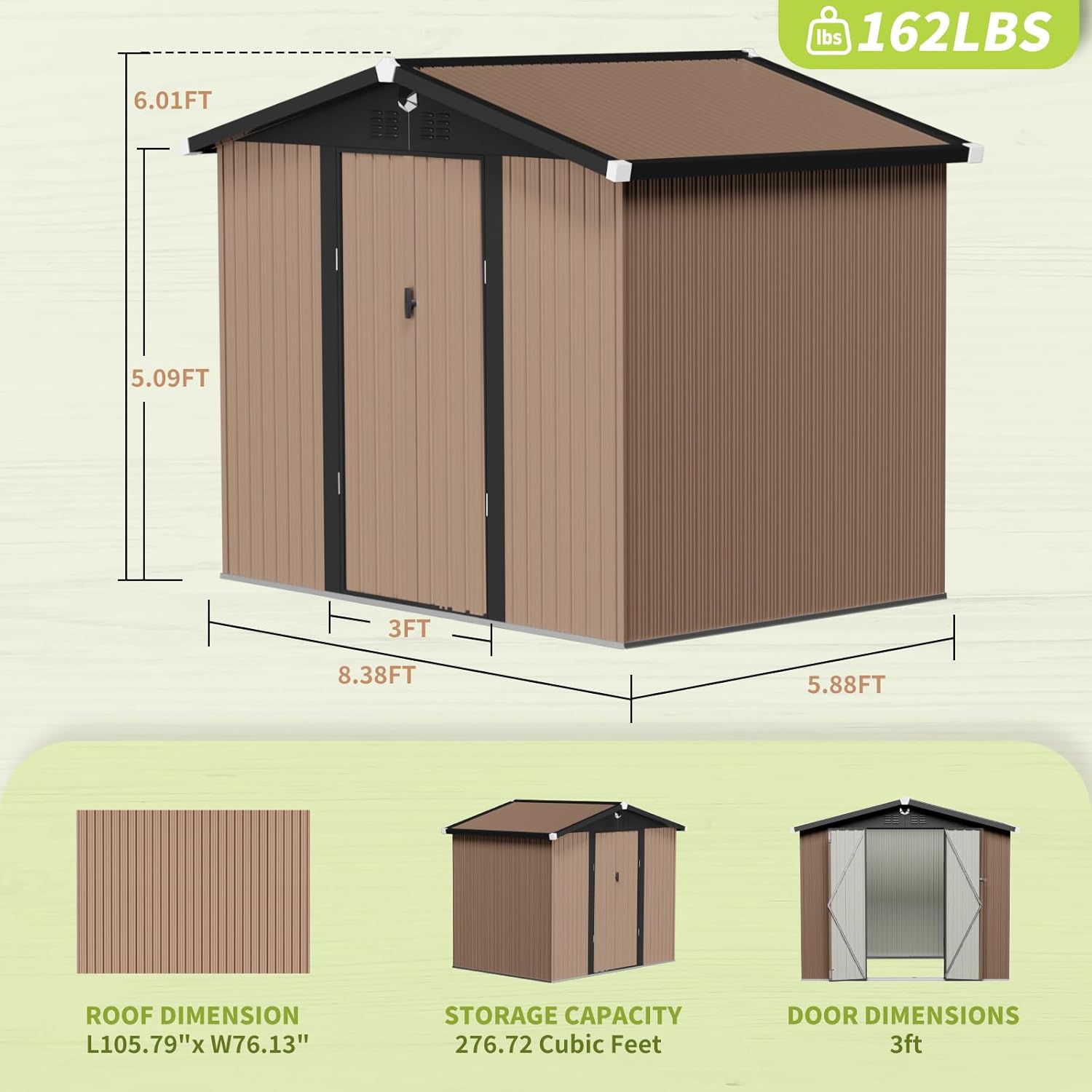 Metal Storage Shed,Outdoor Sto - Outdoor Furniture With Storage 评论和价格