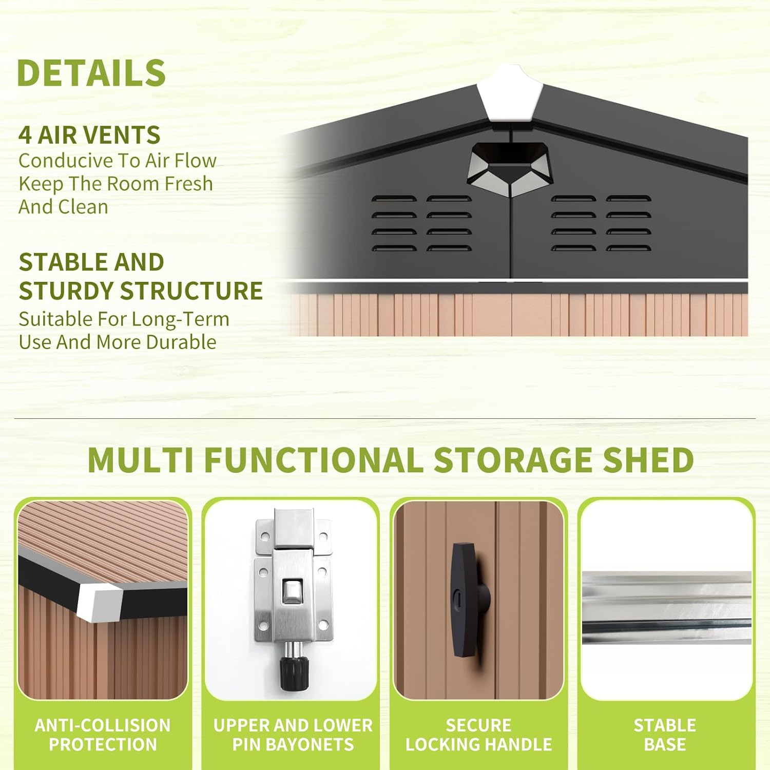 Metal Storage Shed,Outdoor Sto - Outdoor Furniture With Storage 评论和价格