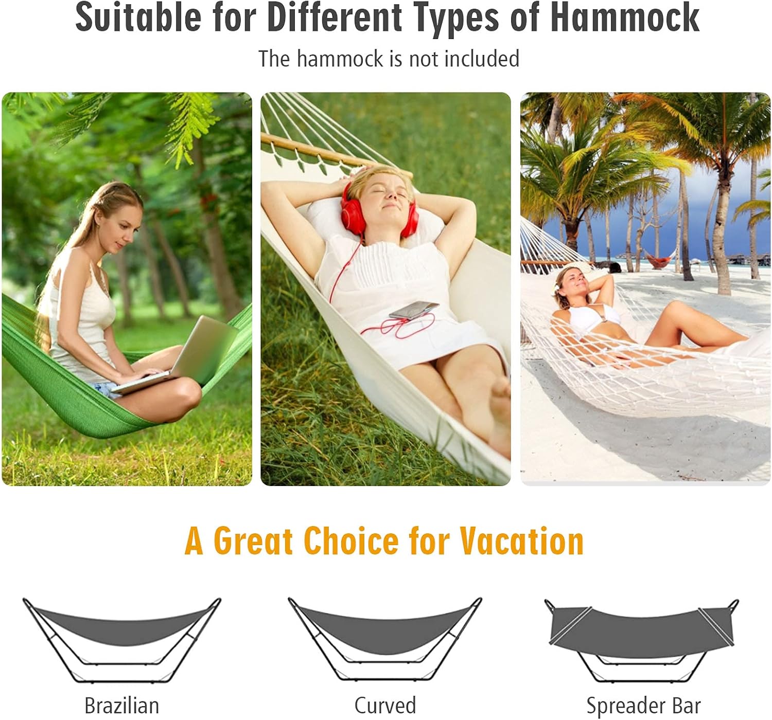 Universal 2 Person Hammock Sta - Hammock With Stand 评论和价格