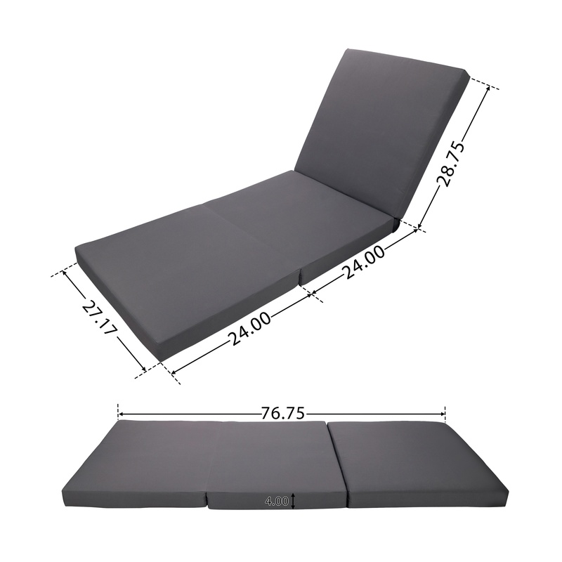 Acacia Wood Chaise Lounge with - Outdoor Furniture Grey 评论和价格