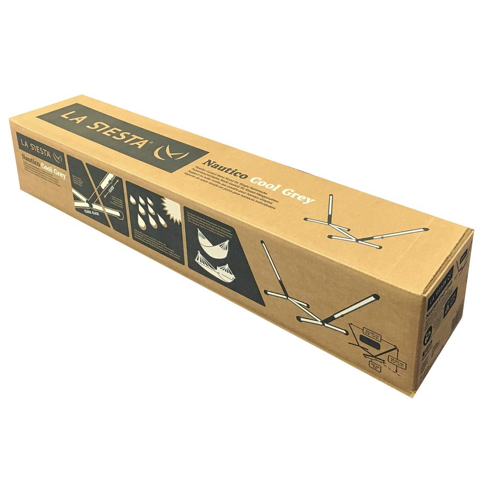Nautico Cool Grey Powder Coate - Hammock With Stand 评论和价格