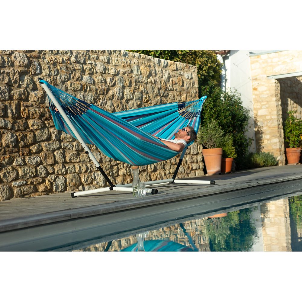 Nautico Cool Grey Powder Coate - Hammock With Stand 评论和价格