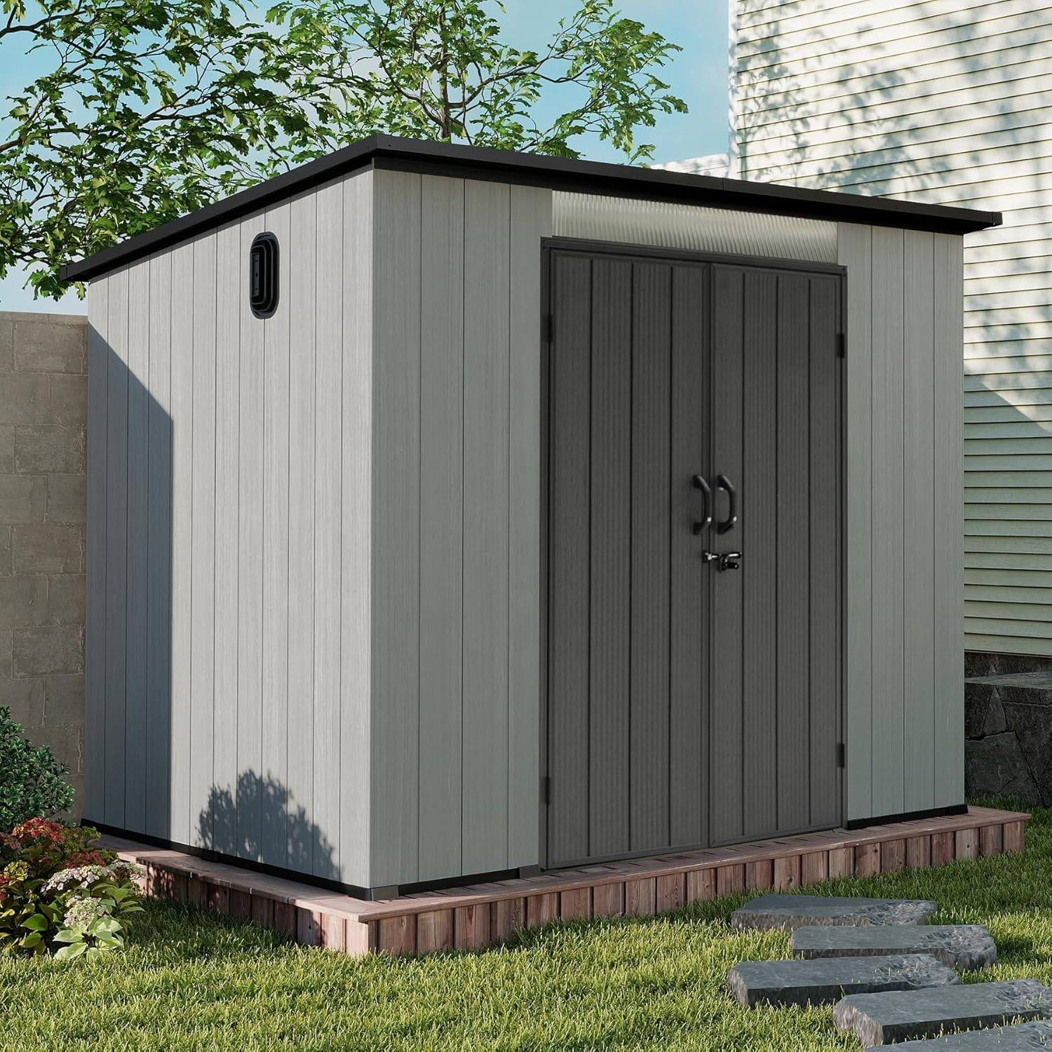 Domi 6x9FT Resin Outdoor Stora - Outdoor Furniture With Storage 评论和价格