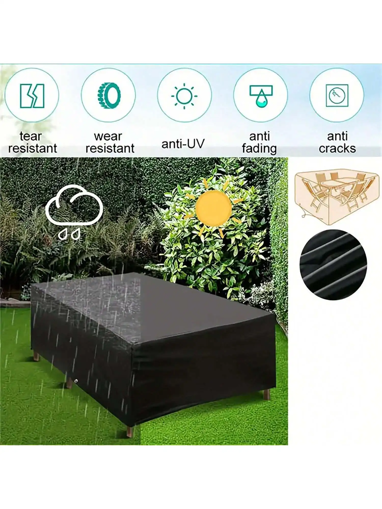 Multi-Size Outdoor Patio Garde - Outdoor Furniture Covers Waterproof 评论和价格