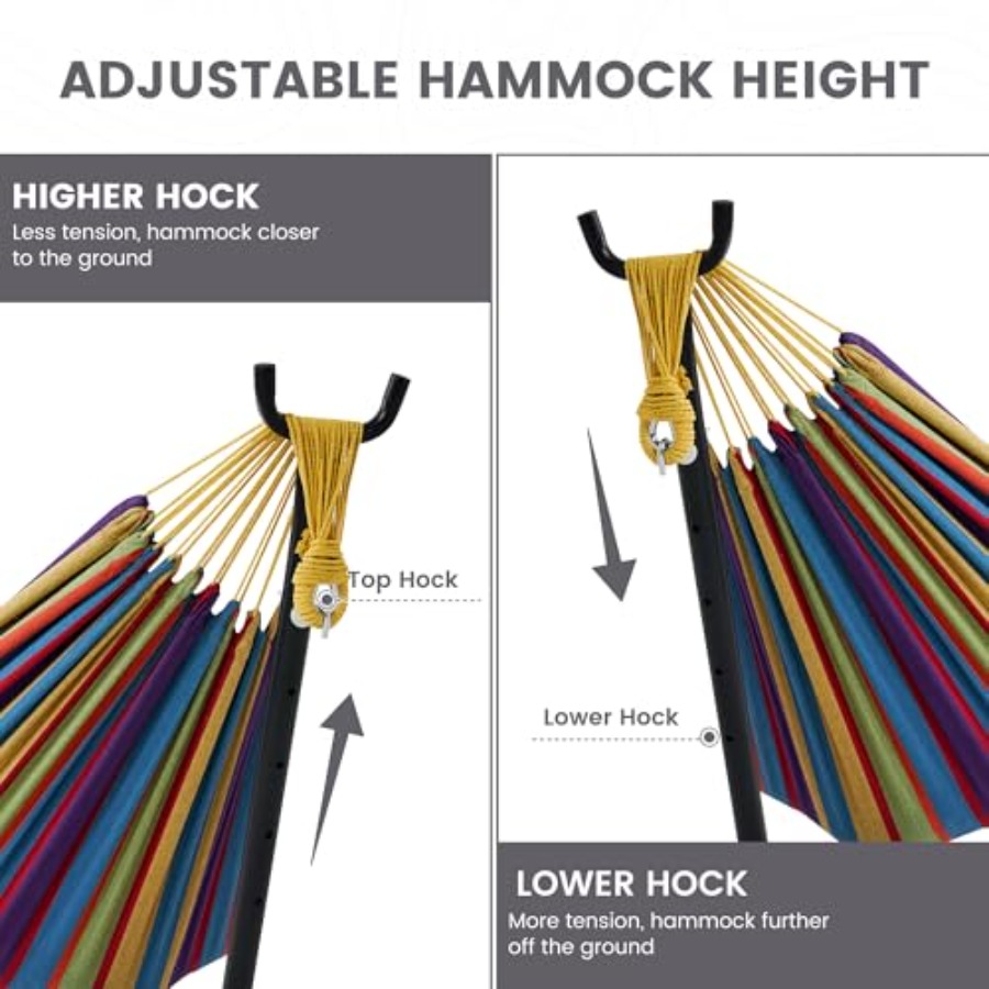 Double Hammock with 9 ft Space - Hammock With Stand 评论和价格