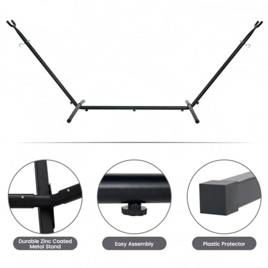 Double Hammock with 9 ft Space - Hammock With Stand 评论和价格