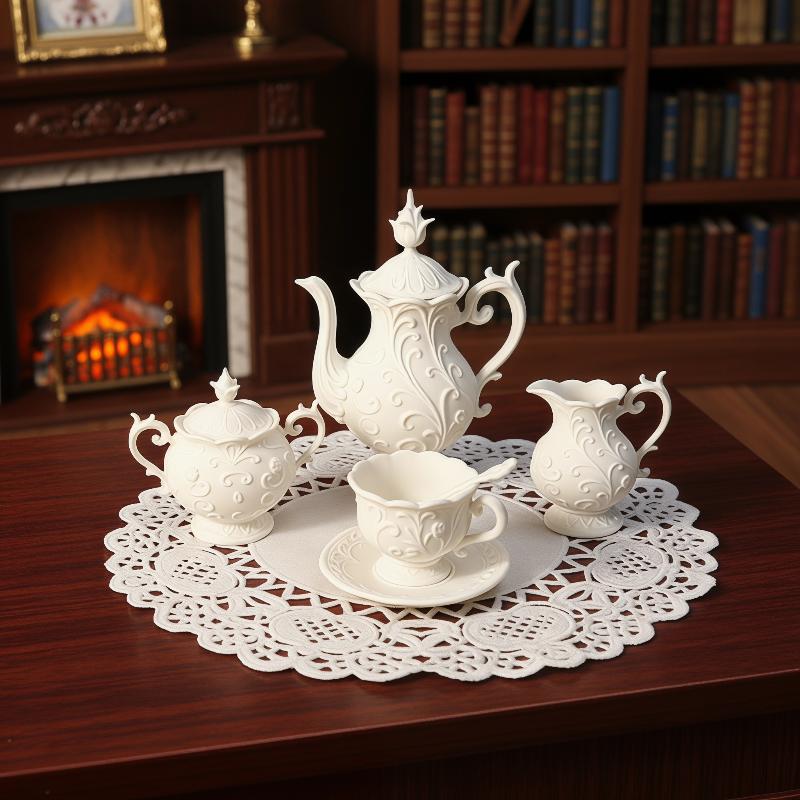 1 Set Simulation Mini Flower R - Bistro Table Set 评论和价格