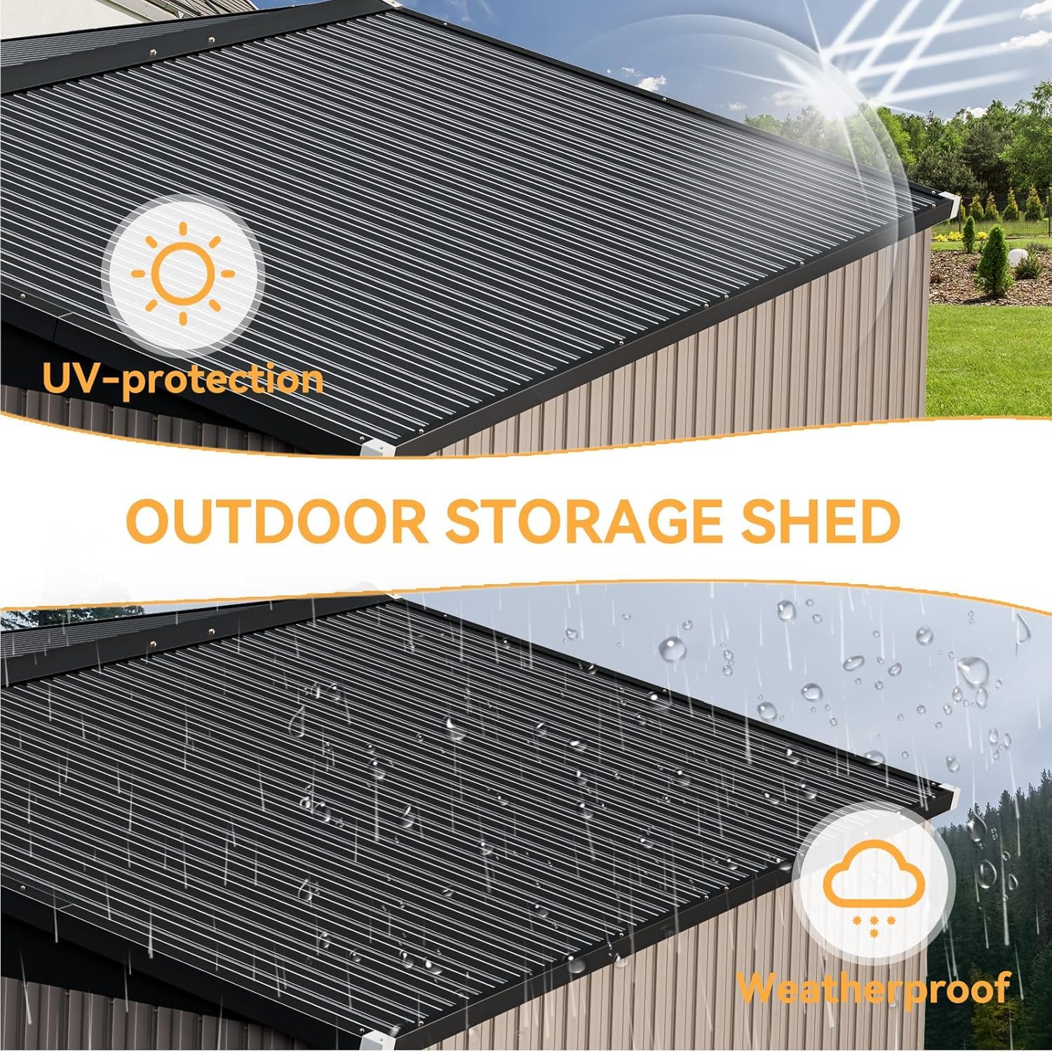 10 x 12FT Outdoor Storage Shed - Outdoor Furniture With Storage 评论和价格