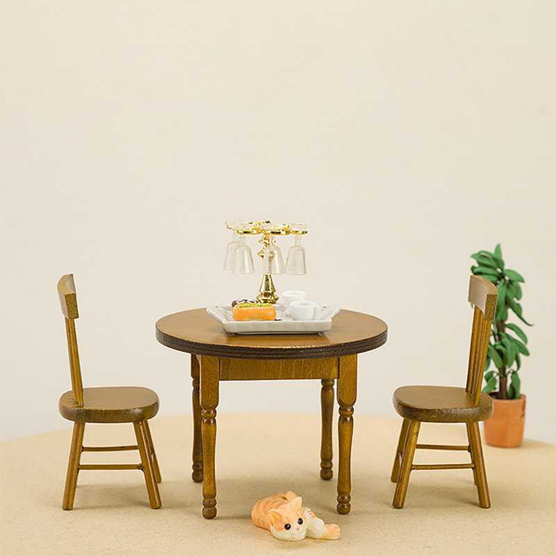 1/12 Miniature Dollhouse Furni - Bistro Table Set 评论和价格