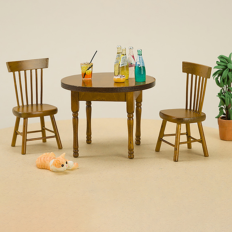 1/12 Miniature Dollhouse Furni - Bistro Table Set 评论和价格