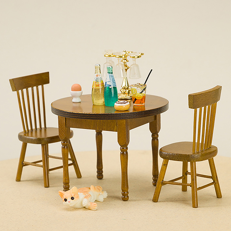 1/12 Miniature Dollhouse Furni - Bistro Table Set 评论和价格