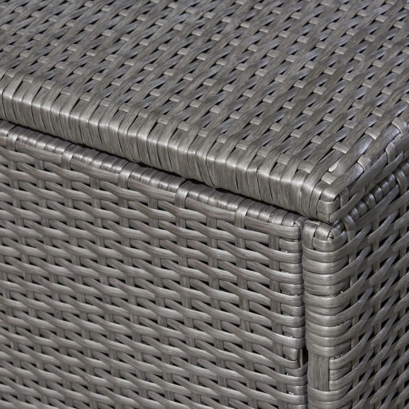 Dark Gray Rattan Outdoor Stora - Outdoor Furniture With Storage 评论和价格