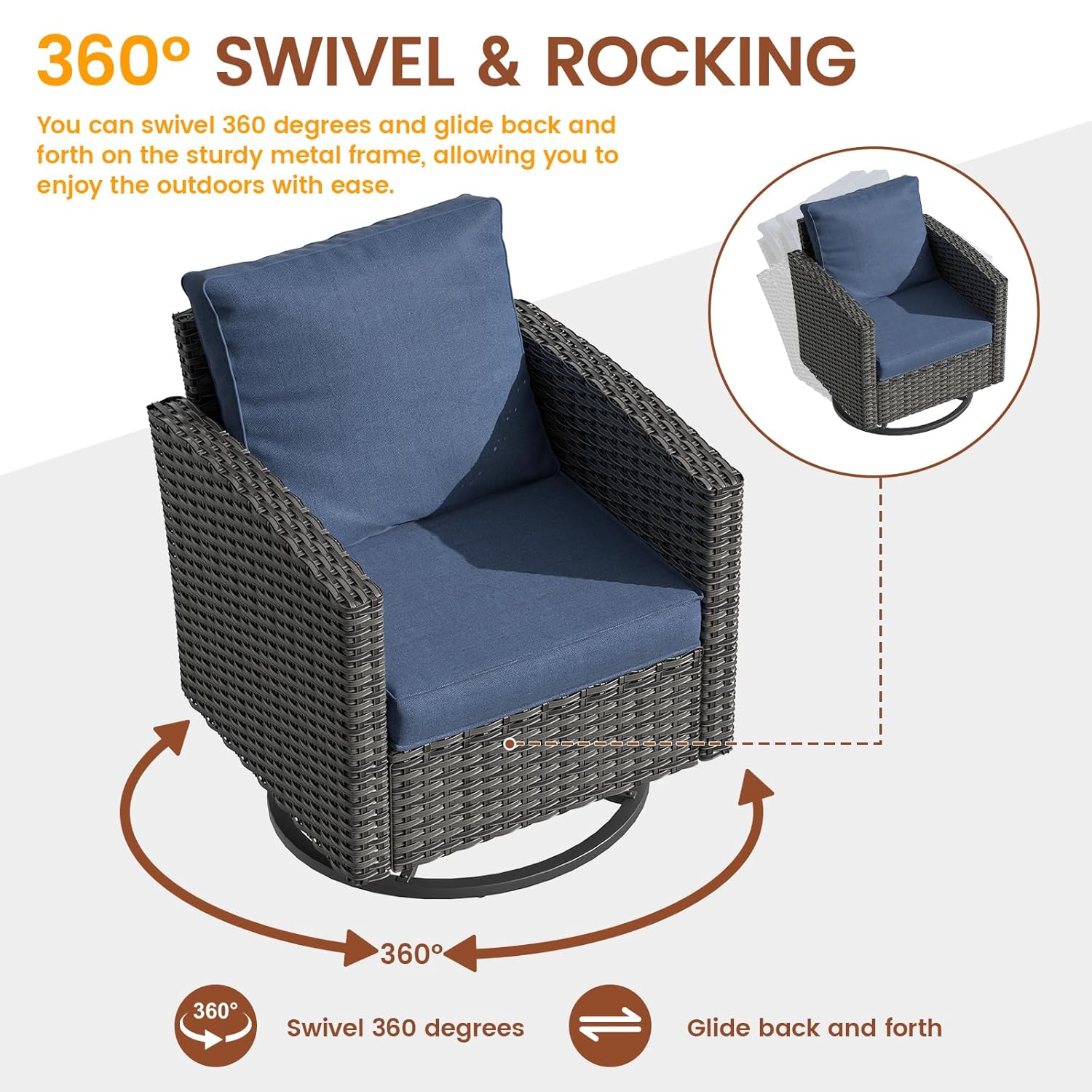 6pc Gray PE Rattan Sectional S - Outdoor Furniture Grey 评论和价格