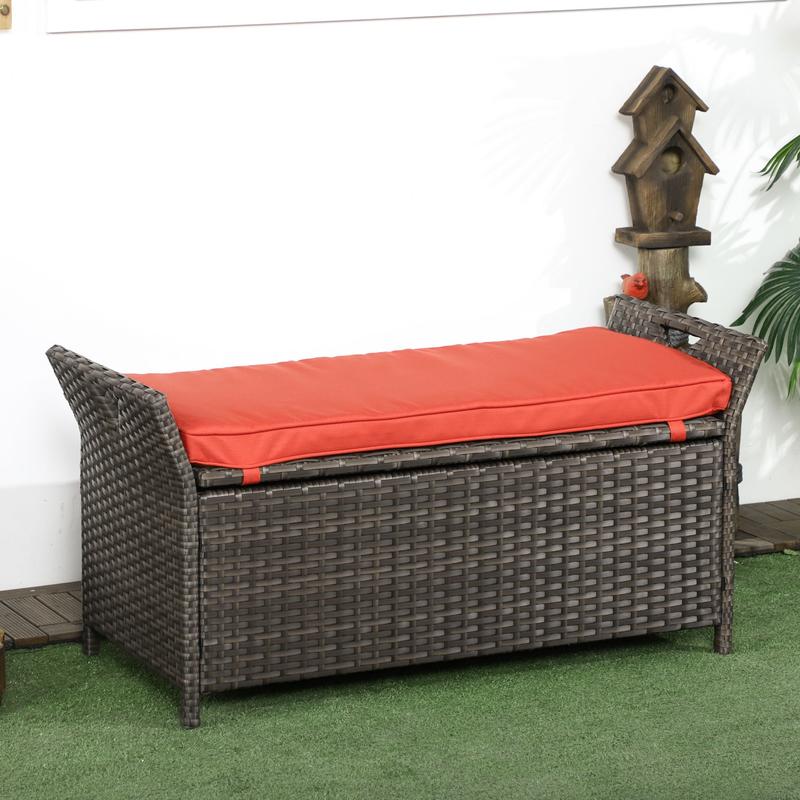 29 Gallon Patio Wicker Storage - Outdoor Furniture With Storage 评论和价格