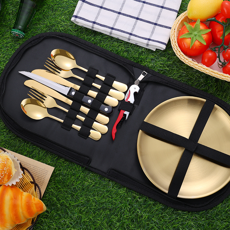 10Pcs Camping Tableware Set 30 - Bistro Table Set 评论和价格