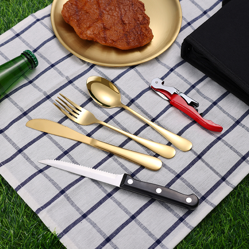 10Pcs Camping Tableware Set 30 - Bistro Table Set 评论和价格