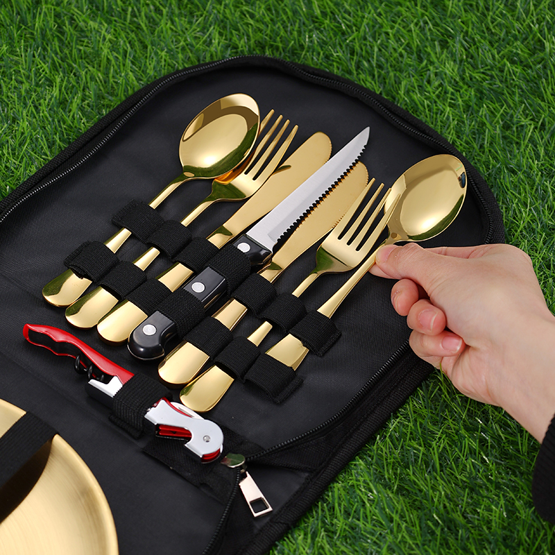 10Pcs Camping Tableware Set 30 - Bistro Table Set 评论和价格