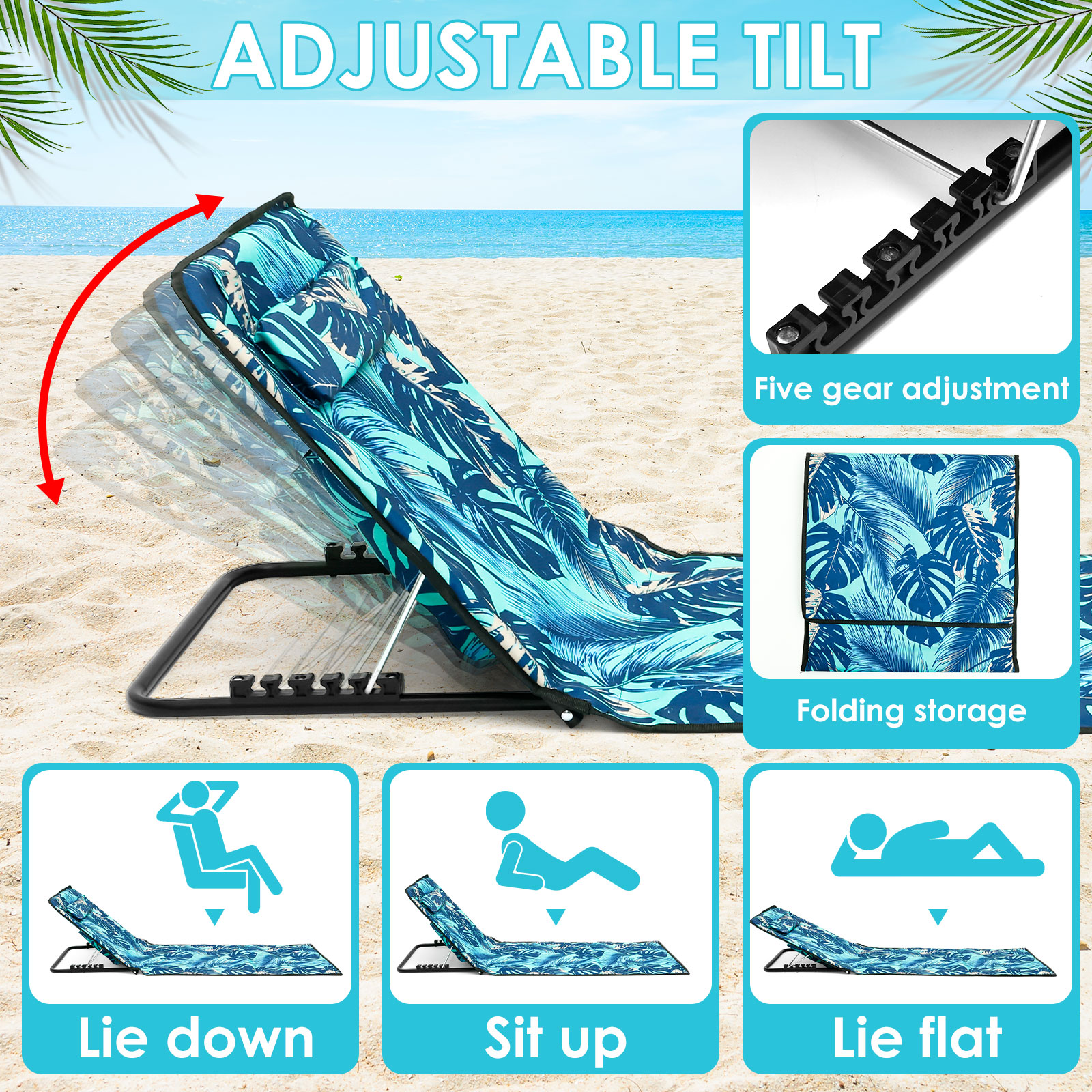 Beach Sun Chair Mat Oxford Clo - Outdoor Furniture Replacement Fabric 评论和价格