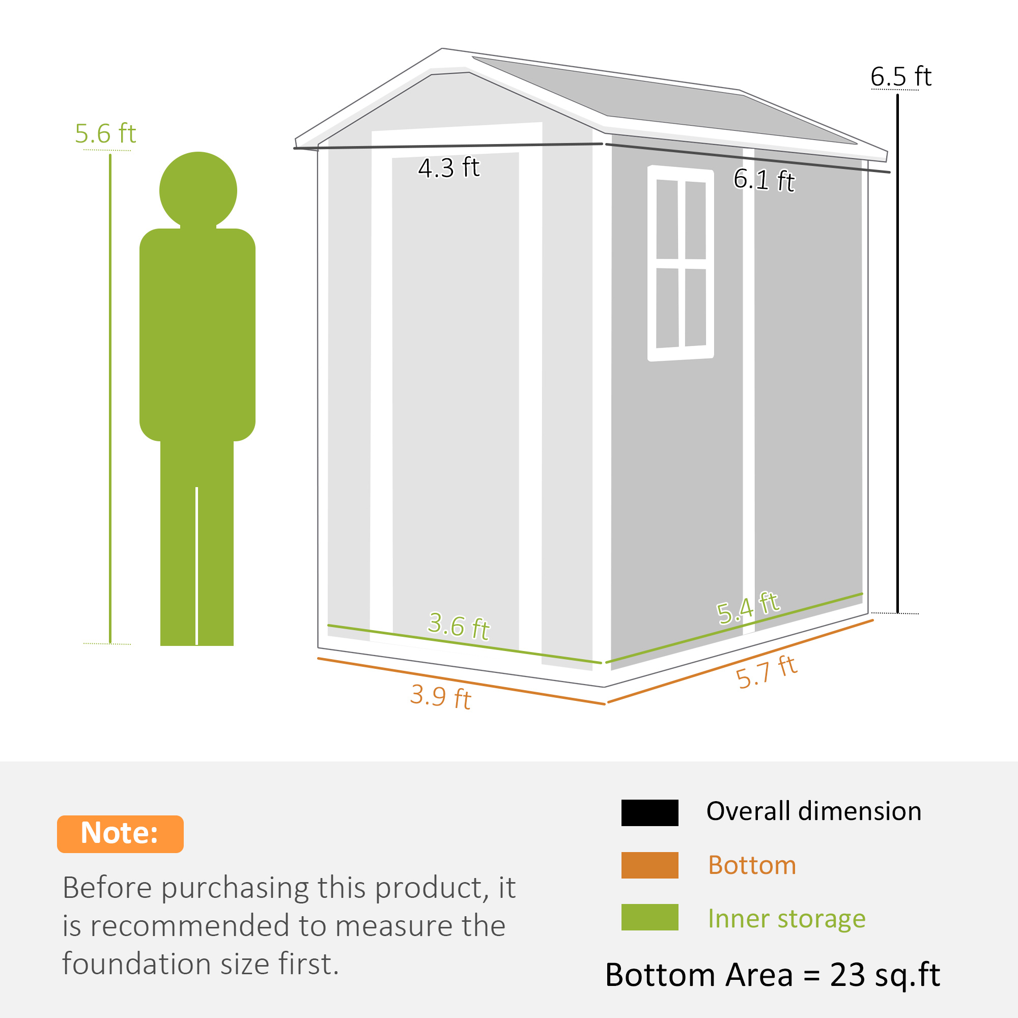 6' X 4' Outdoor Storage Shed,  - Outdoor Furniture With Storage 评论和价格
