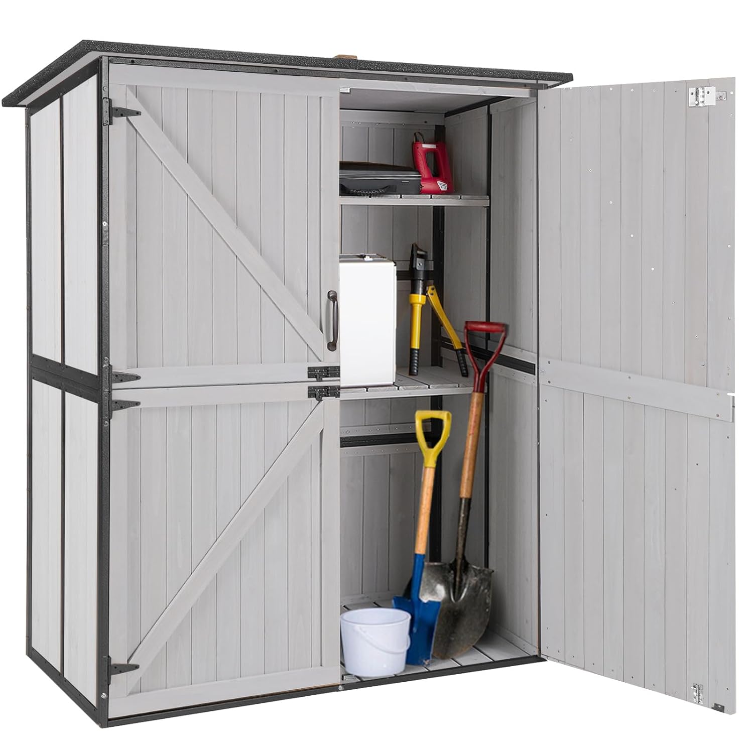 Outdoor Cabinet Storage Shed w - Outdoor Furniture With Storage 评论和价格