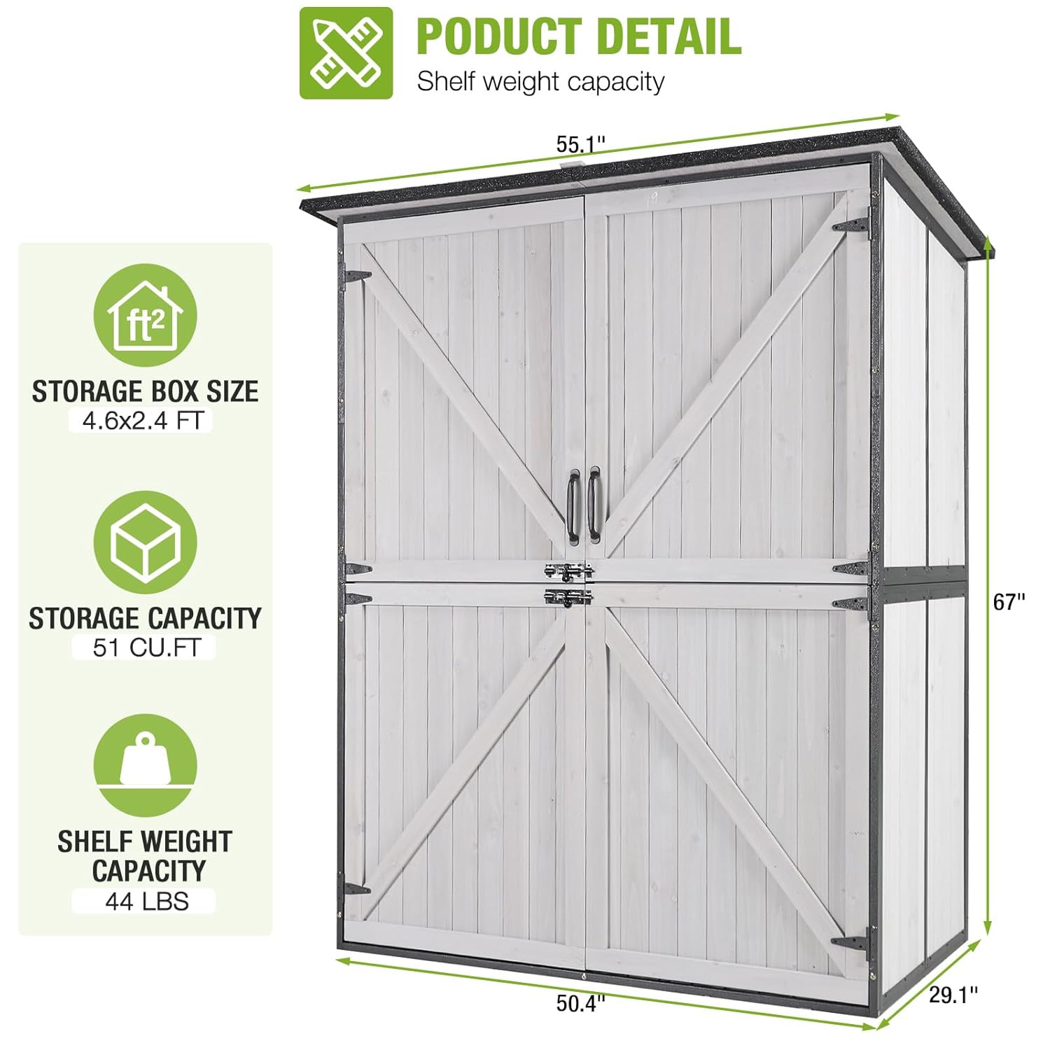 Outdoor Cabinet Storage Shed w - Outdoor Furniture With Storage 评论和价格