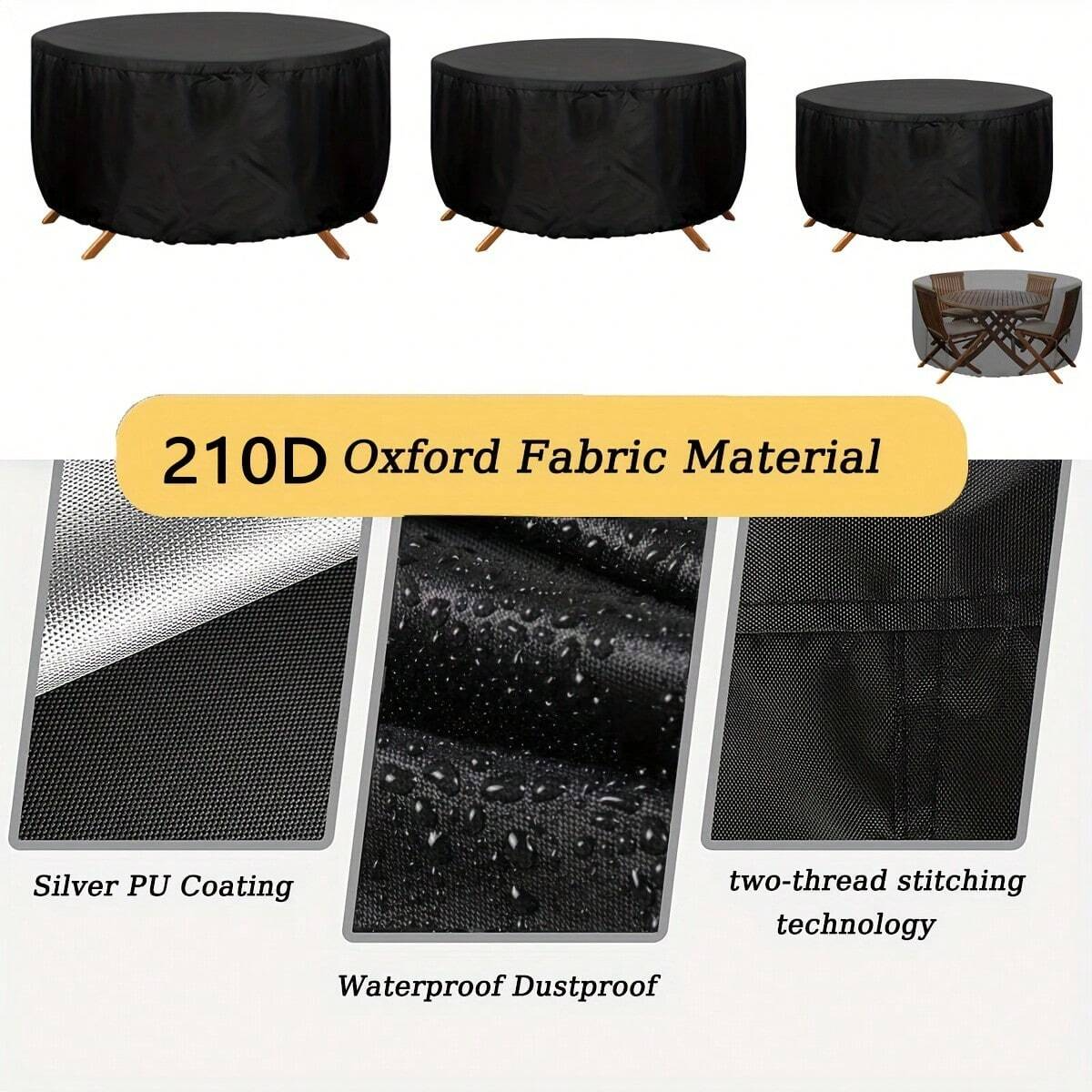 Waterproof Round Patio Furnitu - Outdoor Furniture Covers Waterproof 评论和价格
